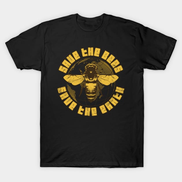 Save The Bees Save The Earth T-Shirt by avshirtnation